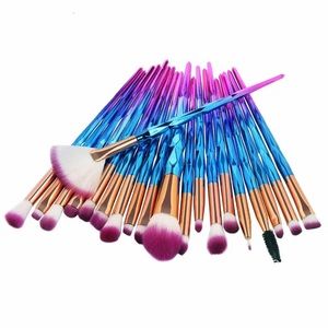 20 Pcs Eye Makeup Brushes Tool Set Eye Shadow Foundation Powder Eyeliner
